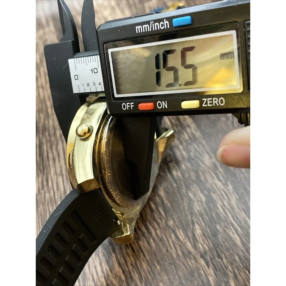 Sharp Gold and Black Digital Men’s Watch Mod New Battery, New Band